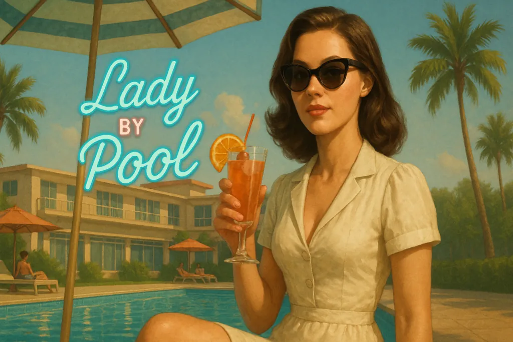 Lady By The Pool